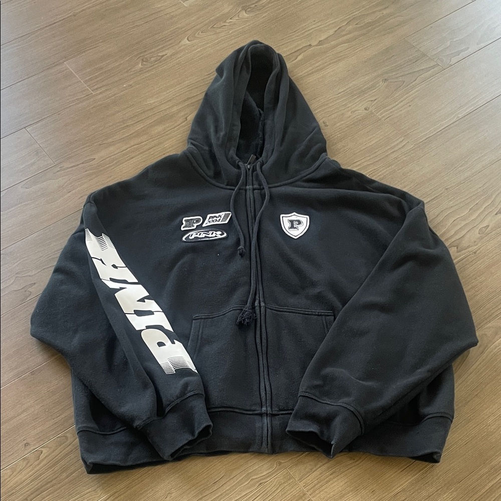 PINK Victoria's Secret Black/White Hoodie